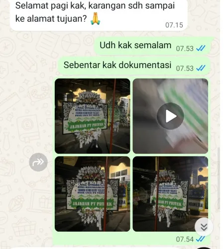 Pengiriman Papan Bunga Selamat Lungge Temanggung