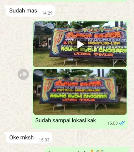 Pengiriman Papan Bunga Lungge Temanggung
